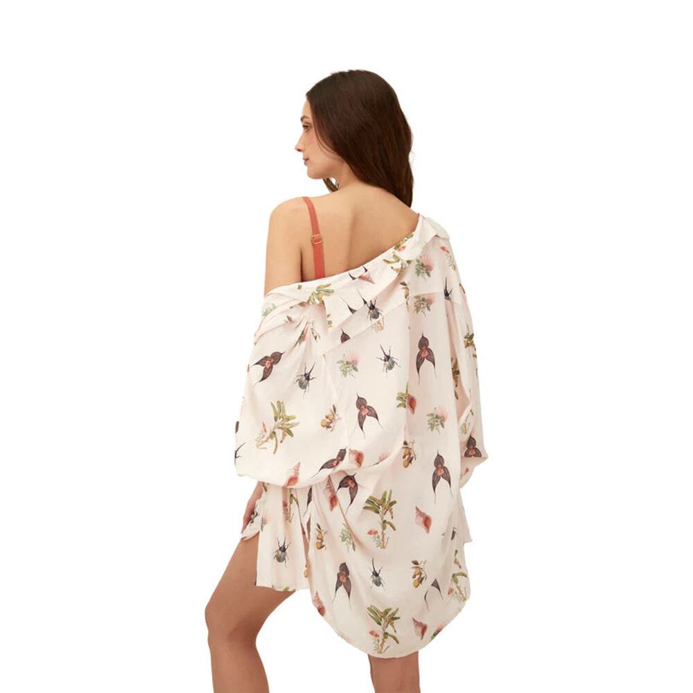 Malai Banana Tree Blush Akumal Breeze Shirt NWT SIZE L